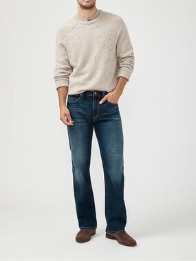Silver Jean Co | relaxed fit | straight leg| dark indigo